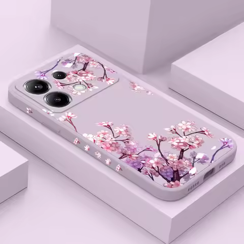 Falling Flowers Phone Case For Xiaomi Poco F8 F7 X6 F6 M6 M5 M5S F5 X5 F4 X4 M4 F3 M3 X3 Pro 4G 5G G