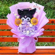 （🔥現貨任何時間可交收）熊貓鬆弛熊畢業花束hello kitty玉桂狗三眼仔大口仔蠟筆小新大眼仔Melody庫洛米💯史迪仔比卡超面包超人多啦A夢熊博士卡通畢業公仔💯畢業花束、畢業禮物、向日葵花束、玫瑰