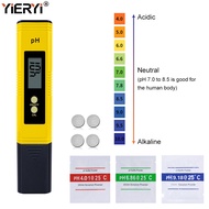 Yieryi pH Meter Digital pH Tester Water quality tester Purity tester for Household Drinking Water Hydroponics, Aquariums, Drinking Water