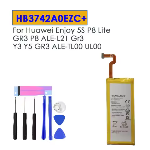 For Huawei Enjoy 5S P8 Lite GR3 P8 ALE-L21 Gr3 Y3 Y5 GR3 ALE-TL00 UL00 HB3742A0EZC+ 2200mah Mobile P