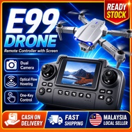 E99 Pro 4K Dual Camera Drone Screen Remote WiFi FPV Wide Angle Altitude Hold Foldable LED Night Flig