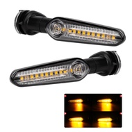 ไฟหน้า LED แบบหมุนของน้ำไหลได้โคมไฟด้านหลังสำหรับท้ายรถสำหรับยามาฮ่ากะพริบ MT07 Tenere 700 MT09 Trac