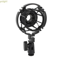 YELGIMY Shock Mount, Anti Vibration Plastic Microphone Shock Mount, Firm Fixation Mic Clip Holder fo