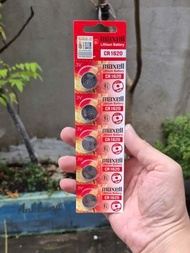 Vỉ 5 viên pin CR1620 / CR 1620 3volt Maxell Lithium mẫu mới - Made In Japan
