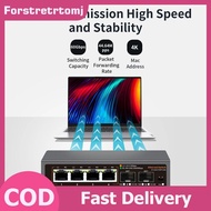 forstretrtomj 2.5Gbps Ethernet Switch 4 Port 2500Mbps Network Switcher 2 Port 10G SFP+ Slot Home Lab