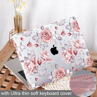 เคสแล็ปท็อปสำหรับ Macbook 2022 Air 13.6 inch M2 A2681 2023 Pro 14 M1 A2779 A2780 Air Pro 13 2020อุปกรณ์เสริม A2289 A2251 A2337 A2338 A2442 ฟรีที่คลุมคีย์บอร์ดป้องกันรอยขีดข่วน