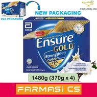 Abbott Ensure Gold Vanilla 1480g (370g x 4 packs) EXP:06/2025 [ Protein , Halal , milk powder , adult , susu tepung dewasa ]