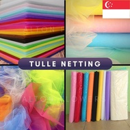 Floral Netting Tulle ($3/yd) Fabric Organza Ribbon for Wedding Car Veil Decoration Aacc015