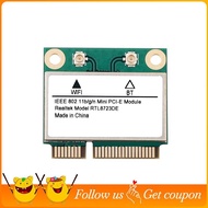 Wireless Network Card RTL8723DE 2.4G 150M Bluetooth 4.2 Mini PCIE for WIN7 WIN8 WIN10 WIN11