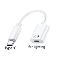 4 in 1 Earphone Call Charging wire control USB C to Lightning Audio Adapter Type C Male to Lightning Female Converter Compatible with iPhone 15 pro max iPad Pro