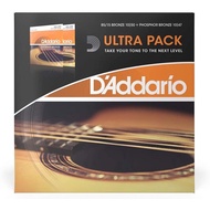 [Laoyang Musical Instrument Store] D'addario EZ900-EJ15 Acoustic Guitar String Combination Pack Ultr