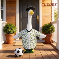 CLEOES Porch Geese Costume, Football Print 23 Inch Lawn Geese Ornament, Stylish Wear-resistant with 