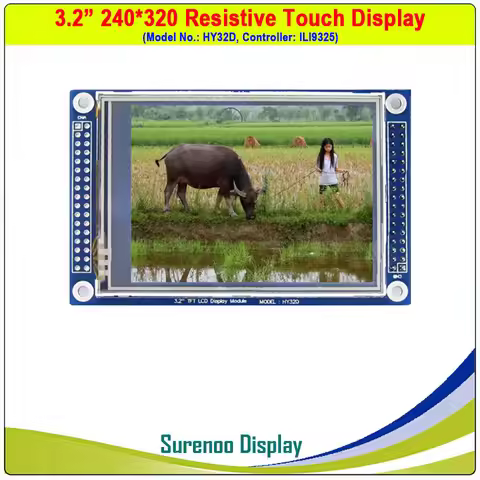 3.2" 240*320 3.5" 320*240 Resistive Touch TFT LCD Module Display Screen Panel HY32D ILI9325 ILI9341 