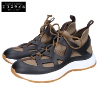 愛馬仕卡其色 Katana 針織運動鞋，40 號 [二手]