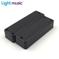 20Pcs 3 Hole Electric Bass Pickup Sealed Cover Solid ABS Matt Pickup Cover 100/108.5X32x20.1Mm Black Guitar Parts