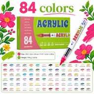 Mizoo ปากกามาร์กเกอร์อะคริลิค แบบหัวพู่กัน Acrylic Maker สีอะคริลิค วาดได้เกือบทุกพื้นผิว กันน้ำแห้ง
