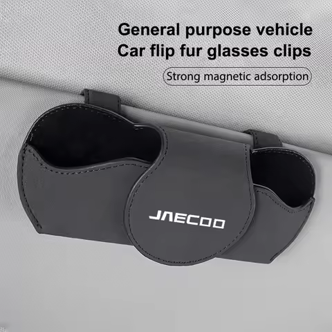 Leather Car Glasses Case Auto Sun Visor Glasses Holder Sunglasses Clip Accessories Storage For Chery