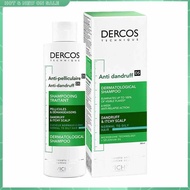 200ml Vichy Dercos Anti Dandruff Shampoo Flakes Normal Oily Hair Scalp Itchy Dandruff Soothing and O