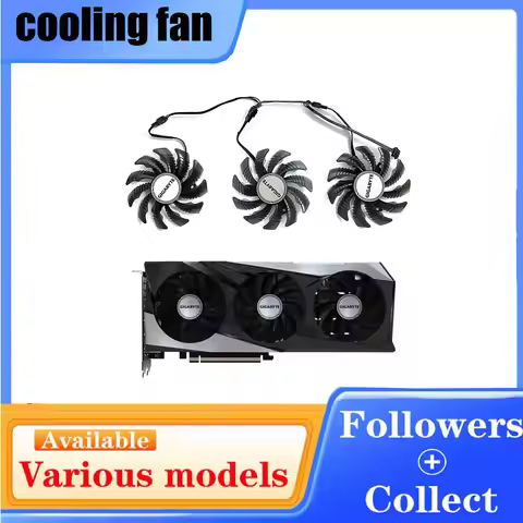 Cooling Fan PLD08010S12HH T128010SU GA81S2U 4PIN 78MM For Gigabyte RX 6600 6600XT 6700XT RTX 3060, 3