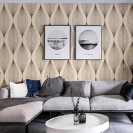 Wallpaper Dinding Motif Wave Klasik Warna Ruang Tamu