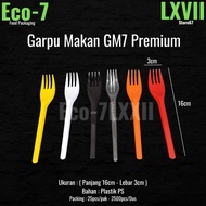 GM7 Colorful Premium Plastic Dinner Forks (25 pcs)