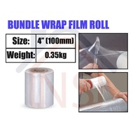 (1 Carton 30 pcs) Small Stretch Film Bundle Wrap Roll 4 Inch (100mm) Width / Shrink Wrap / Baby Roll