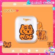 เสือ โปร่งใส เคส for Airpods 3 pro case เคสแอร์พอร์ต gen2 gen3 2021 สำหรับ AirPod1 2 tiger