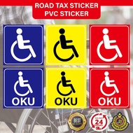 OKU sign sticker, OKU car sign, OKU Windscreen Sticker