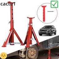 CACTU Jack Stands, 2/3 Ton Capacity Security Bracket Foldable Jack Stands, Adjustable Level Red Tele