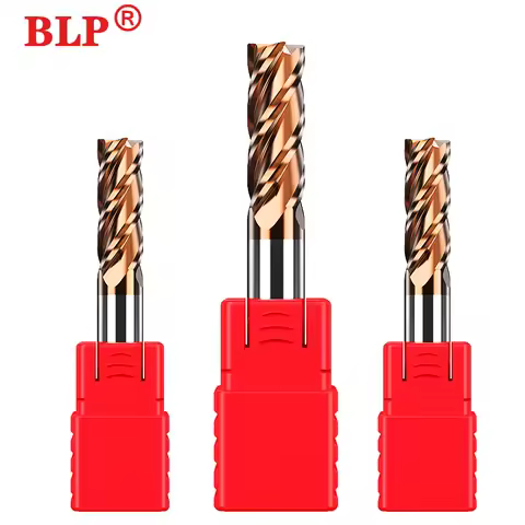 HRC55 4-Flute Endmill Tungsten Steel Carbide Nano Coating Flat End Mill For CNC Mechanical Machining