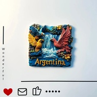 Argentina, Iguazu Falls, Landscape, Refrigerator Patch, Macaw, Travel Companion Gift, Refrigerator P