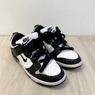 二手正品【NIKE】Dunk Low Disrupt 黑白解構熊貓 女鞋 US8.5/25.5cm