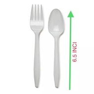 SUDU PLASTIK/GARFU PLASTIK/PLASTIC SPOON/PLASTIC FORK