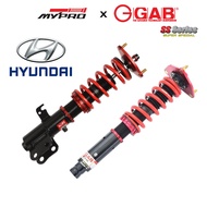HYUNDAI I10/ATOS/ELANTRA/VELOSTER/MATRIX/GETZ ~ GAB SS Series Hi Lo Soft Hard Adjustable Suspension