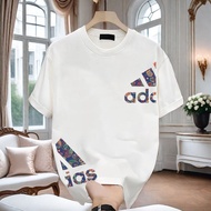 Hundred Men's Clothing Slim-fit Neckline Round Neck Creative Design Breathable Match Men's Brand Mat