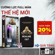 Realme C67 Meocase full screen tempered glass | Screen protector for Realme