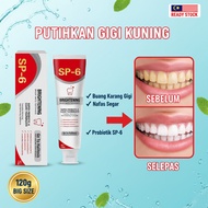 SP-6 Super Probiotic Whitening Toothpaste Ubat Gigi Pemutih Karang Gigi Nafas Segar Stain Removal Fr