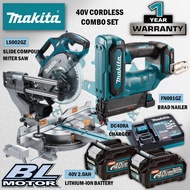 🔥MID YEAR SALES🔥 MAKITA 40V Cordless Combo Set ( LS002GZ Slide Compound Miter Saw 216MM / FN001GZ Br