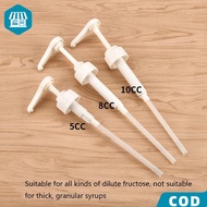 Multi-Function Plastic Syrup Press Bottle Fructose 1100ml Quantitator Bottle With Pump 5/8/10cc