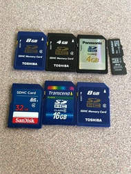 多款 SDHC 記憶卡 Toshiba, SanDisk, Transcend