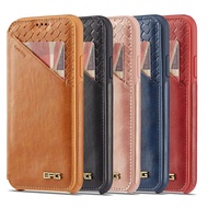 Leather Case IPhoneXs Max XR I8 I7 I6 Plus SE 2020 Anti-collision Soft TPU Back Zip Wallet Casing