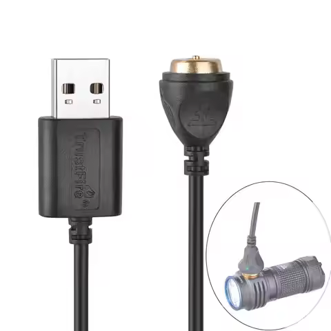 Trustfire MW1 Smart Magnetic Charging Cable for Trustfire MC1 MC12 MC18 MC3 MC5 Flashlight and E18R 