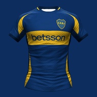 New Arrival Style Boca Juniors Football Uniform Men Women Youth Soccer Jersey Adult Breathable Quick