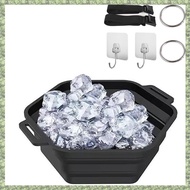 (DXCP) Ice Shower Andahealth Rapid Cooling Portable Ice Bath Foldable Silicone Ice Bath Tub Bucket f