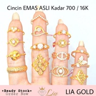 Cincin EMAS ASLI Kadar 700 / 16K ( TOKO MAS LIA GOLD BEKASI ) GC61