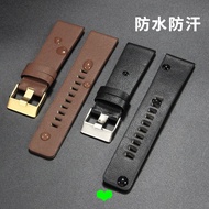 22mm-32mm Genuine Leather Watch Strap Suitable for DieselDZ4323/1657/4318 Plain Weave Strap