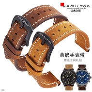 Hamilton Strap Hamilton Khaki Air Field American Classic Hollow Vintage Leather Watch Strap