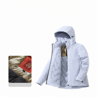 ZST | แจ็คเก็ตกันลมฤดูหนาว สามารถพิมพ์โลโก้ได้และถอดออกได้