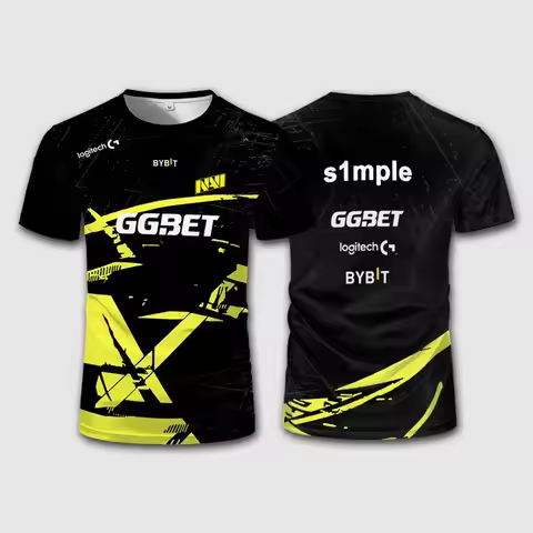 S1mple 2023 NAVI Jersey CSGO Men's and Women's Sports Short-Sleeve T-Shirts CS2 Major Esports Custom
