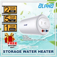 Alpha Electric Storage Water Heater Horizontal 70L AST-70H